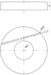 Krytka velkého horního kotvení - sloupek zábradlí pr. 42,4 mm