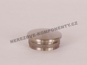 Koncovka nerezového madla 42,4 mm - klenutá