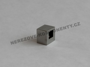 Držák nerezového prutu 10x10 mm - průběžný