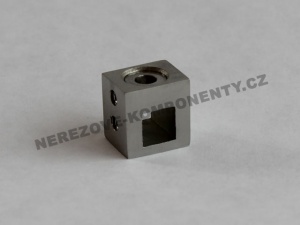 Držák nerezového prutu 10x10 mm - průběžný