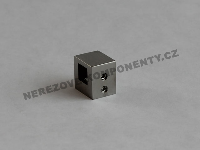 Držák nerezového prutu 10x10 mm - průběžný