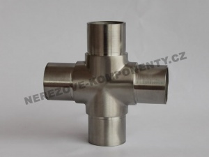 Spojka nerezového madla 42,4 mm - křížová