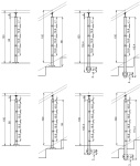 Nerezové zábradlí - sloupek 42,4 mm - horní - prut 12 mm